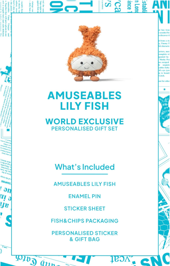 Jellycat Selfridges UK World Exclusive Personalised Gift Set