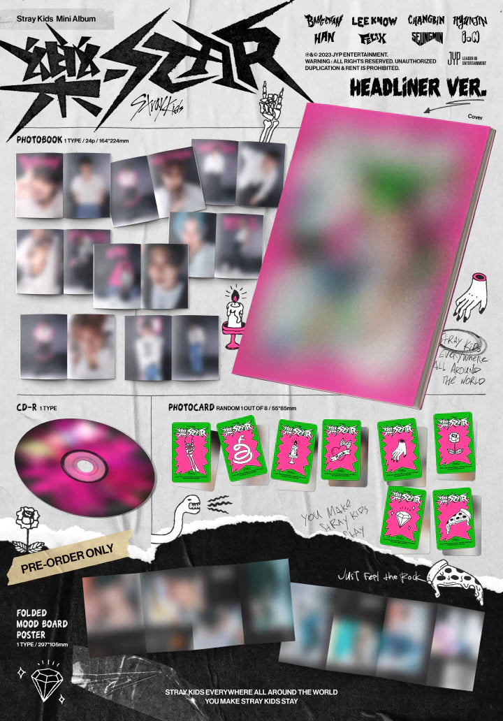 Stray Kids The Mini Album ROCK-STAR (樂-STAR) (Headliner Version)