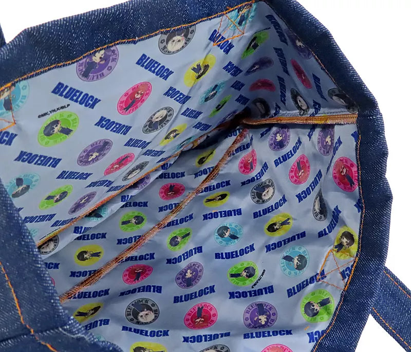 BLUE LOCK Logo & Collection Denim Tote Bag from Japan Animate