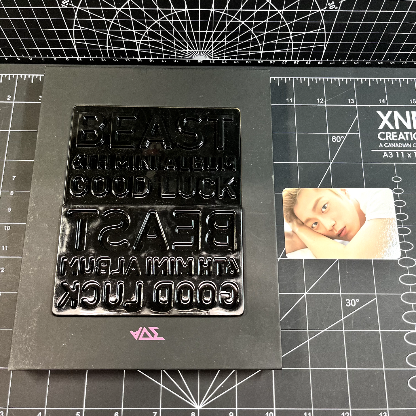 BEAST The 6th Mini Album Good Luck (Black Version) - Doojoon Photocard (White Version)