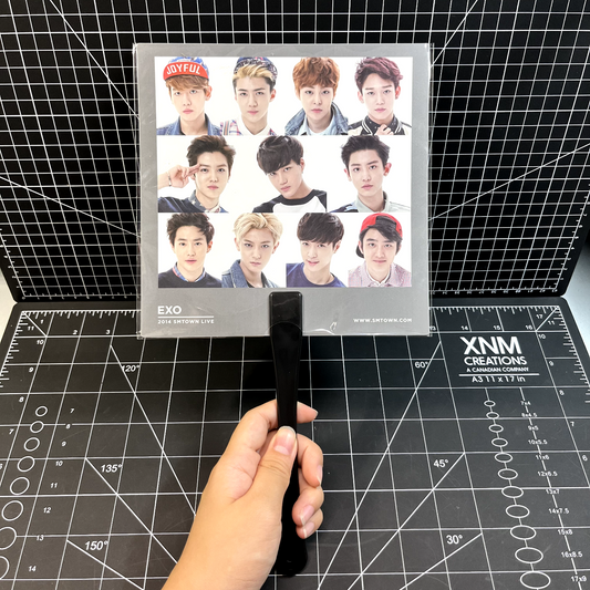 2014 SMTOWN LIVE Official EXO Merchandise Mini Square Fan