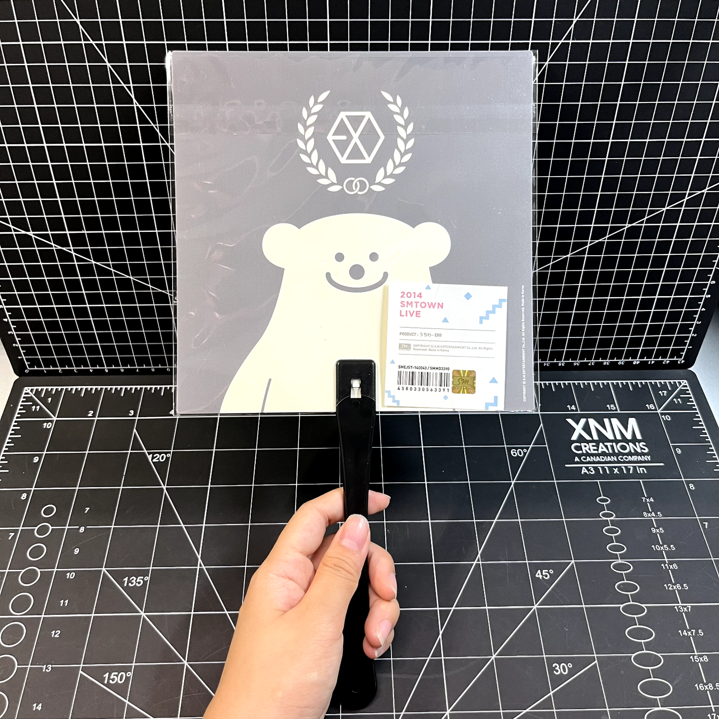 2014 SMTOWN LIVE Official EXO Merchandise Mini Square Fan