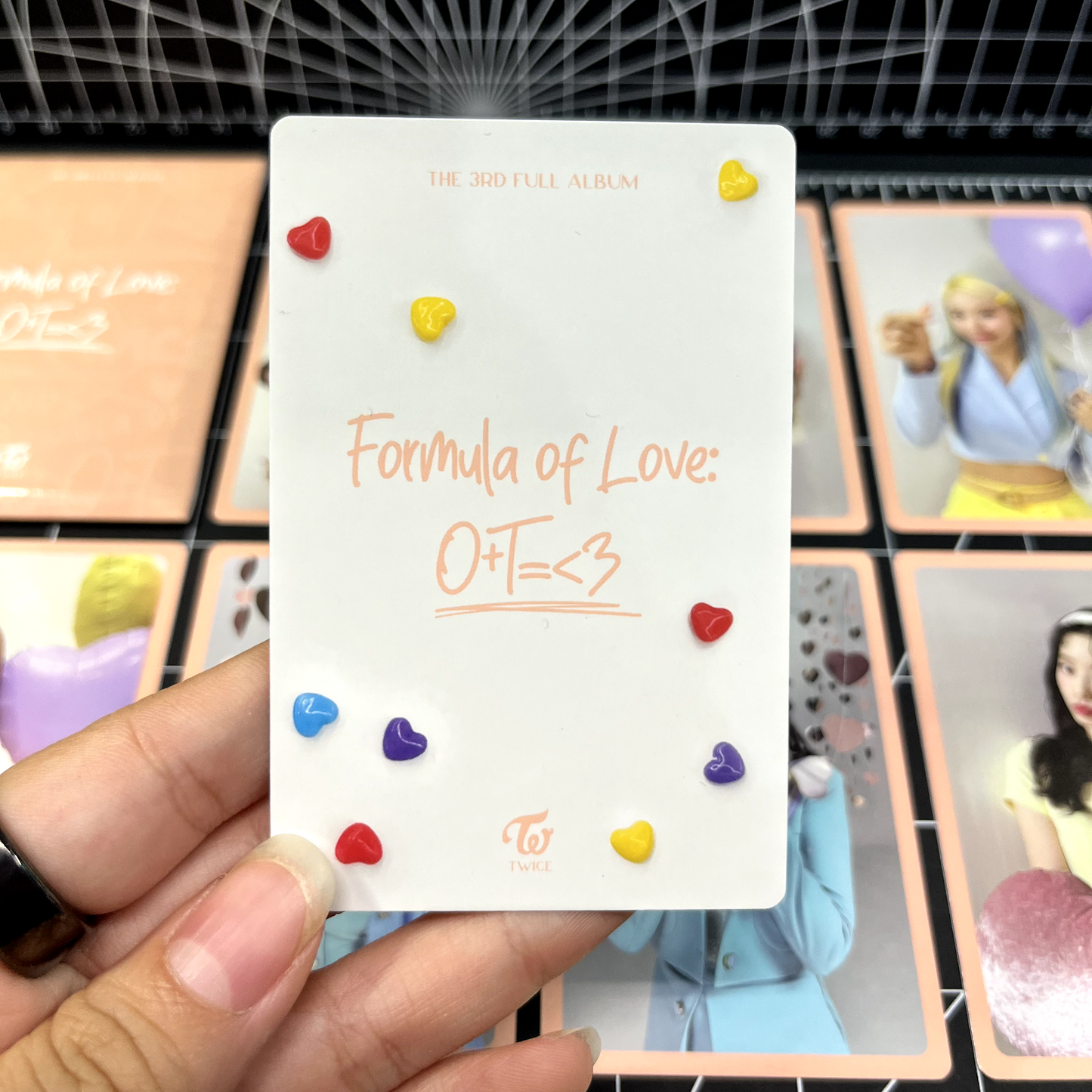 TWICE The 3rd Full Album Formula of Love: O+T= 3 Orange Photocard Set