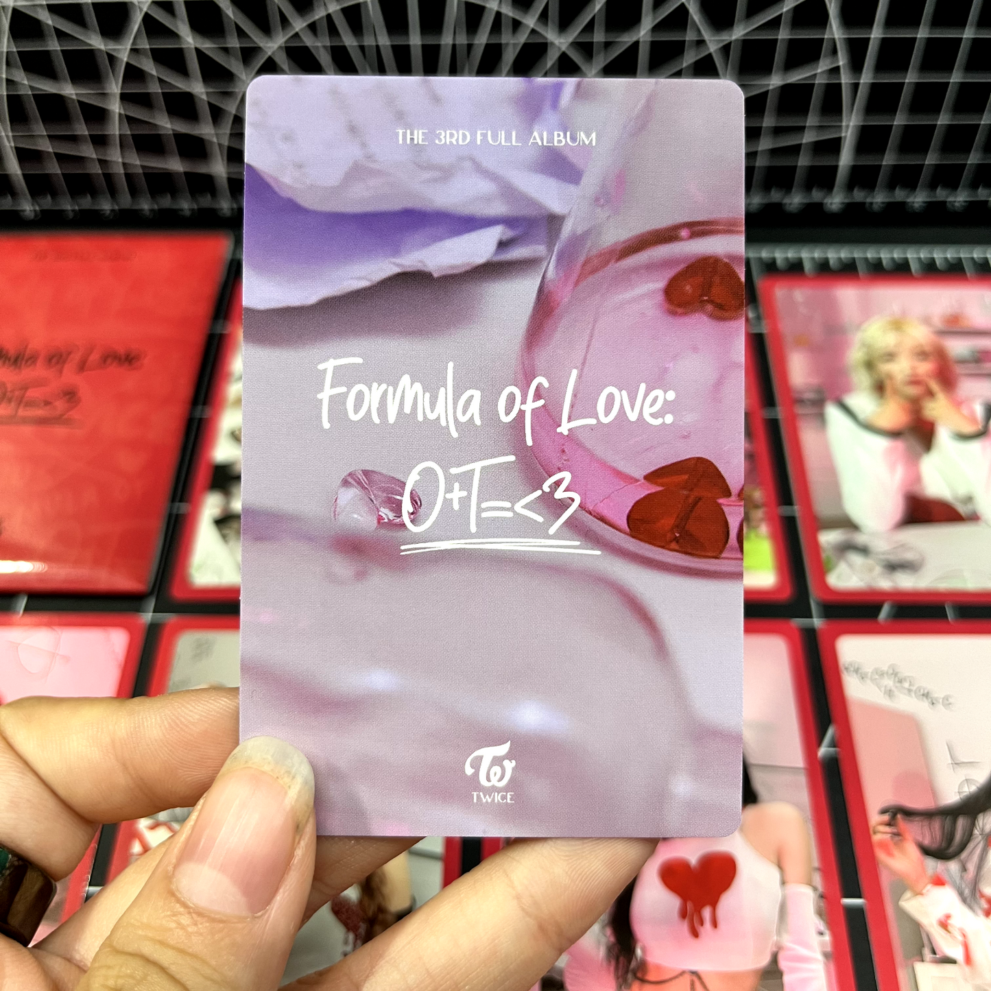 TWICE The 3rd Full Album Formula of Love: O+T= 3 Red Photocard Set