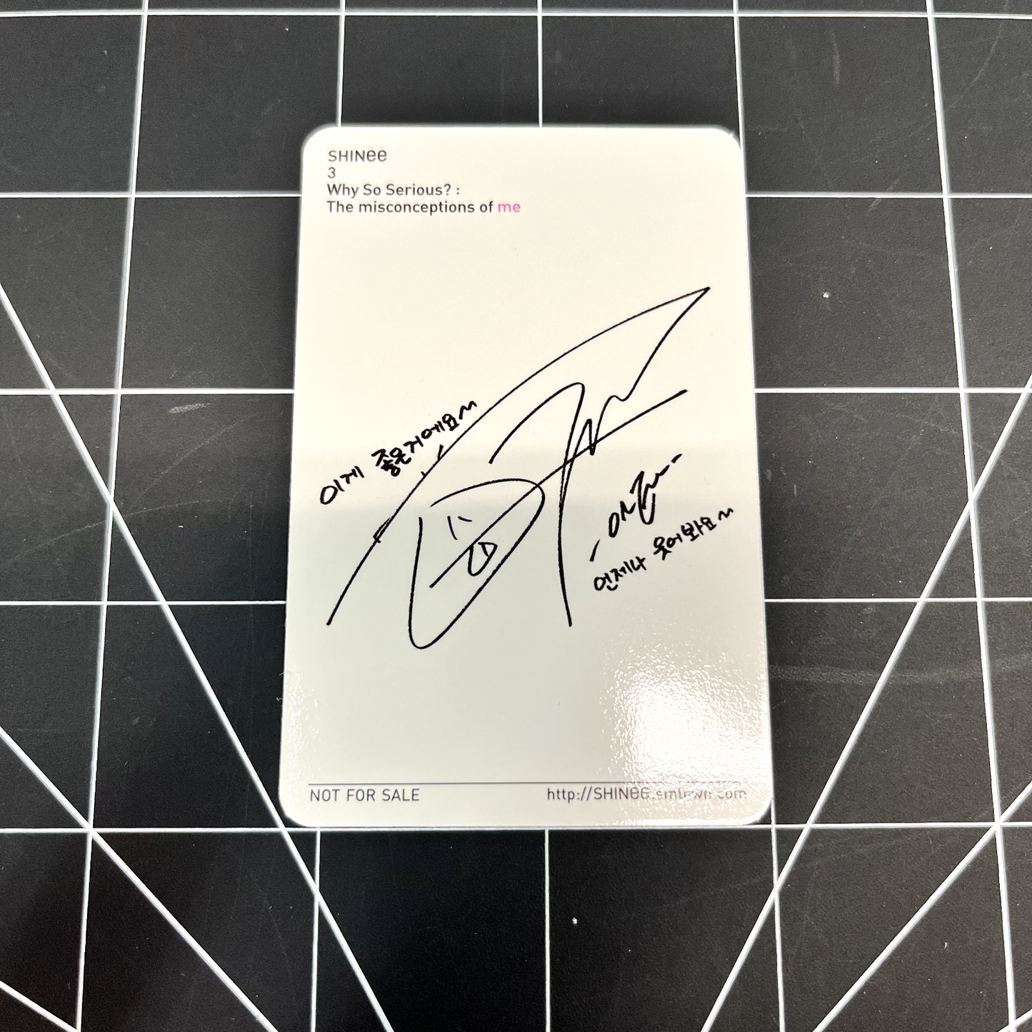 SHINee Why So Serious? The Misconception Of Me - Onew Photocard