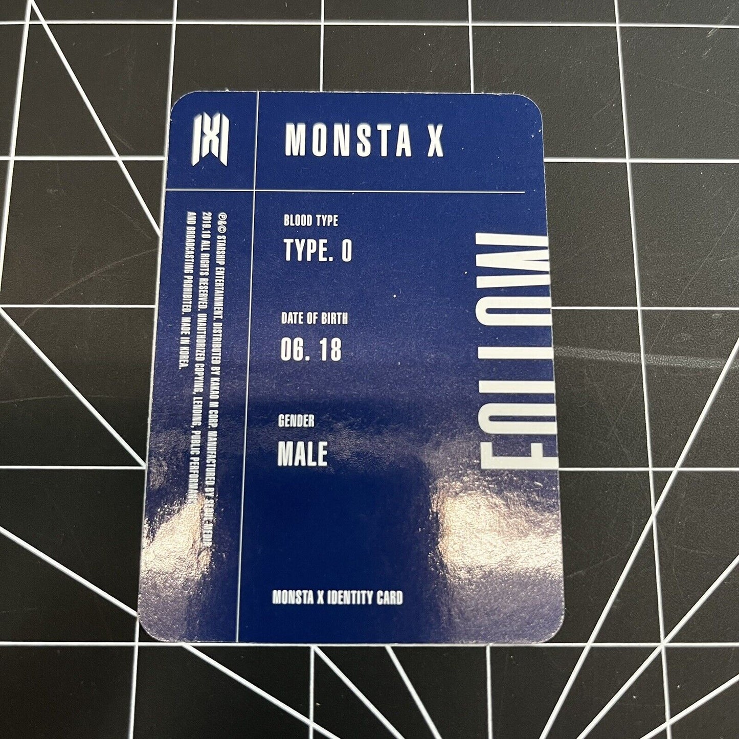 MONSTA X The 7th Mini Album FOLLOW - FIND YOU - Shownu ID Photocard