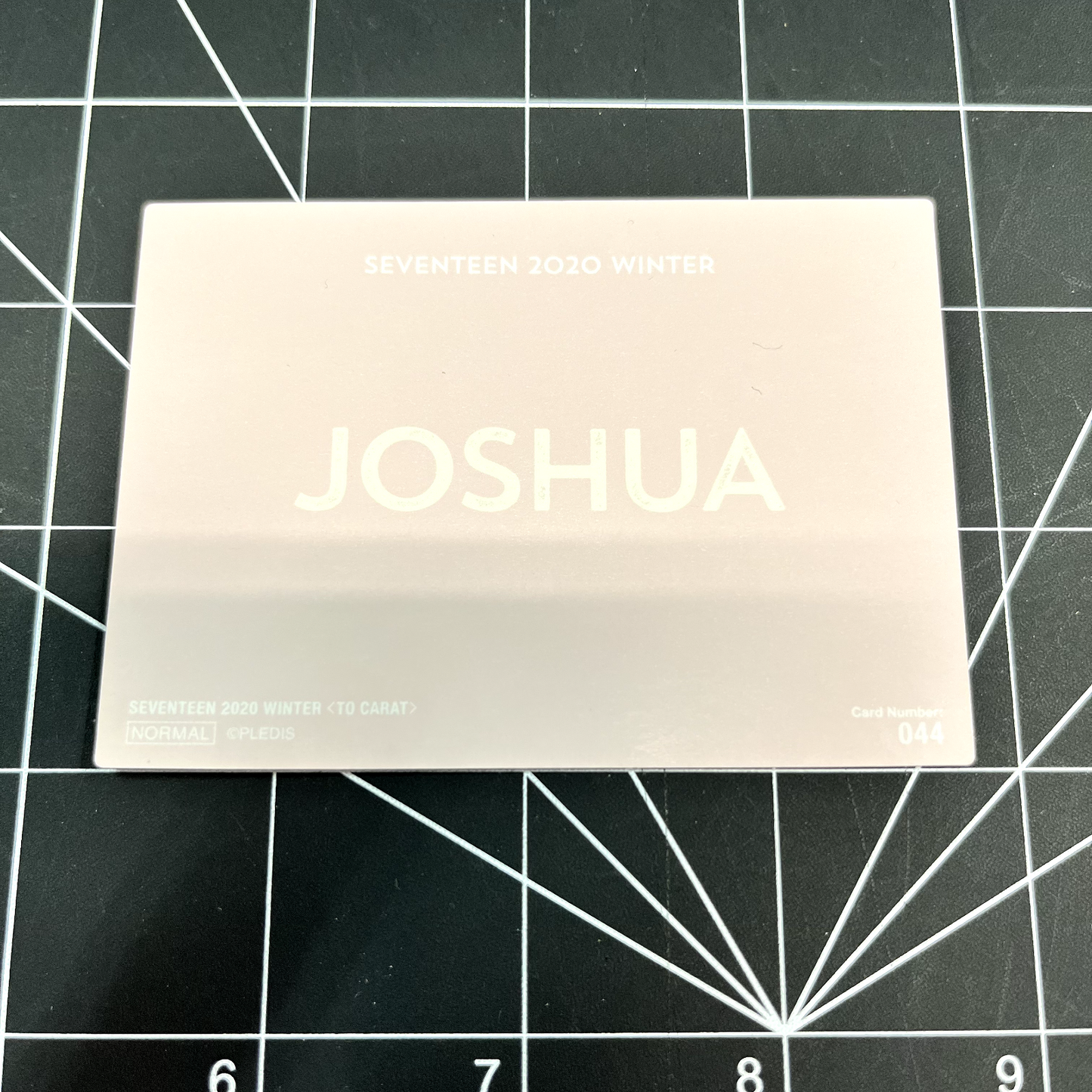 SEVENTEEN 2020 WINTER TO CARAT (Normal) - Joshua Photocard (No. 044)
