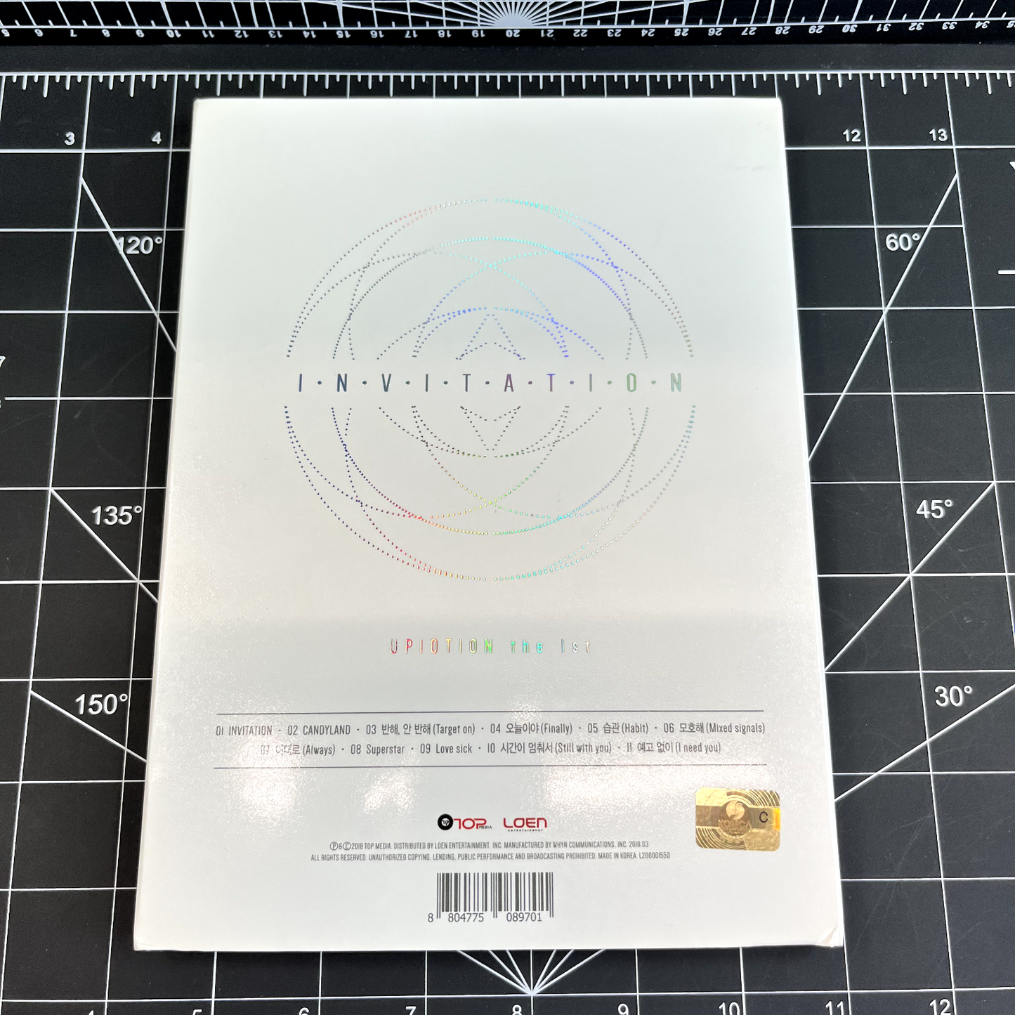UP10TION The 1st Album INVITATION (Silver Ver.) - No Photocard