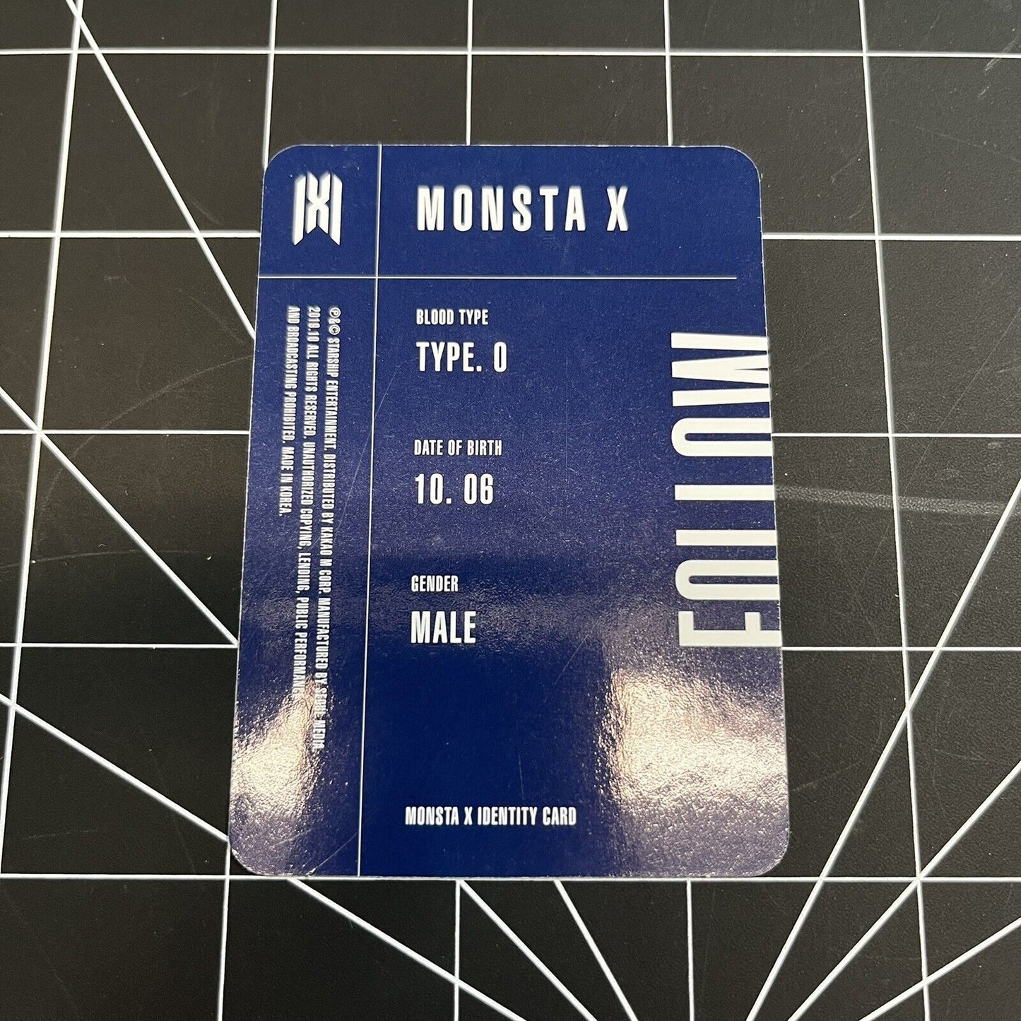 MONSTA X The 7th Mini Album FOLLOW - FIND YOU - Joohoney ID Photocard