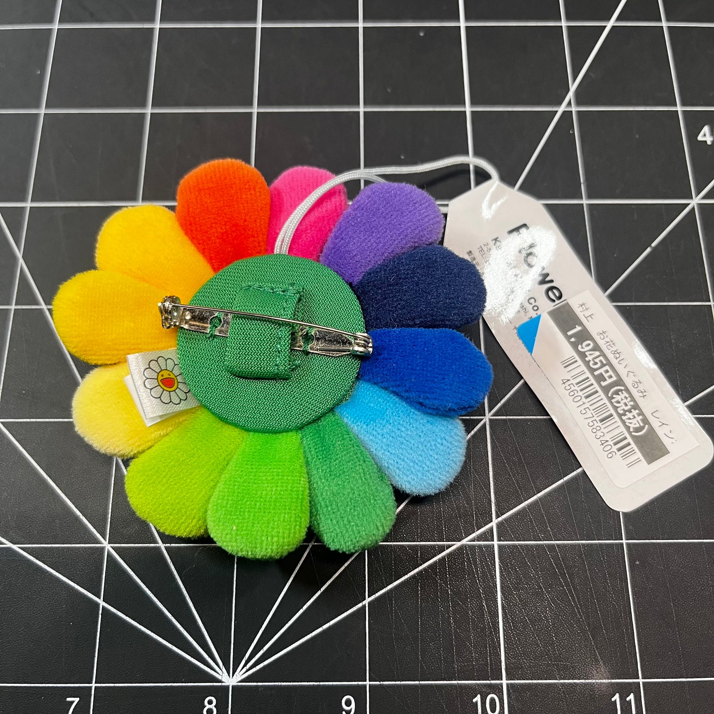 Takashi Murakami Kaikai Kiki Co. Rainbow Flower Pin Brooch