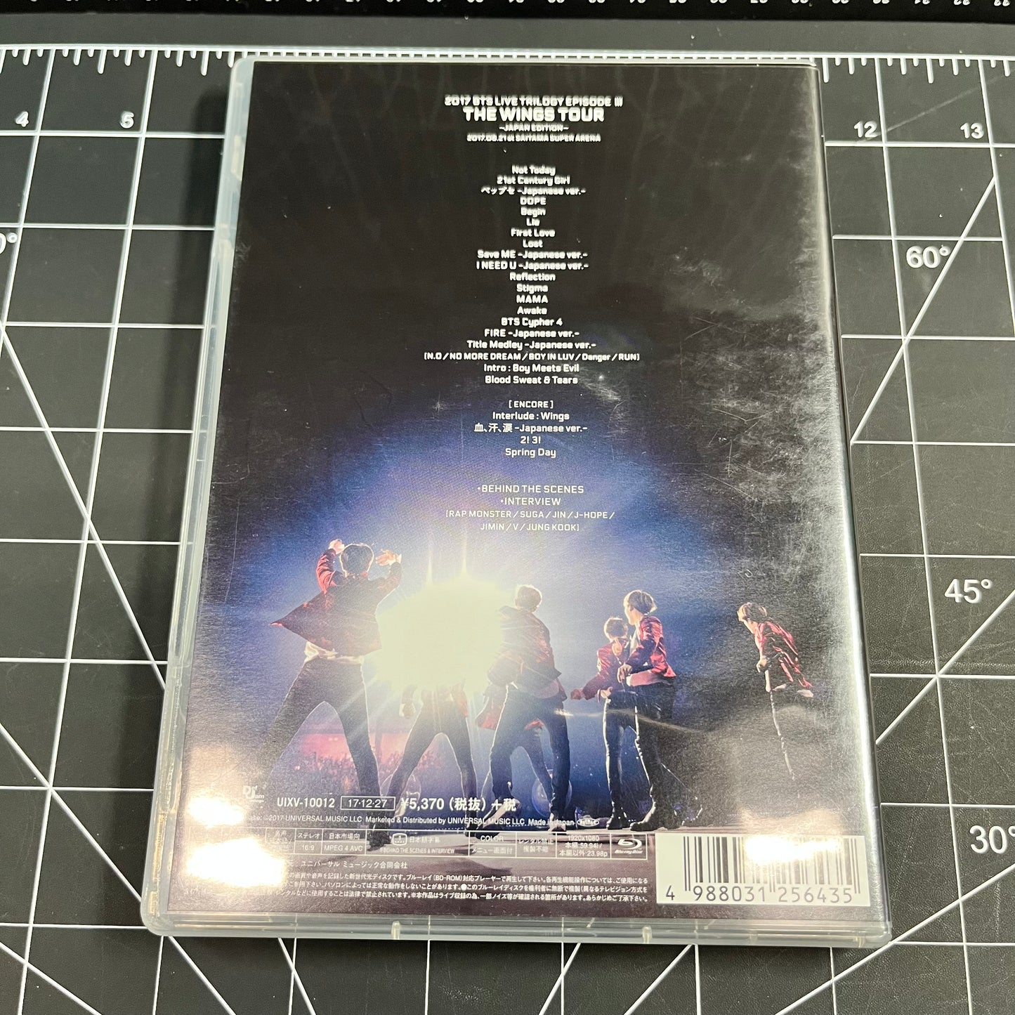 BTS The Wings Tour 2017 Live Trilogy Episode III Japan Edition Blu-Ray DVD