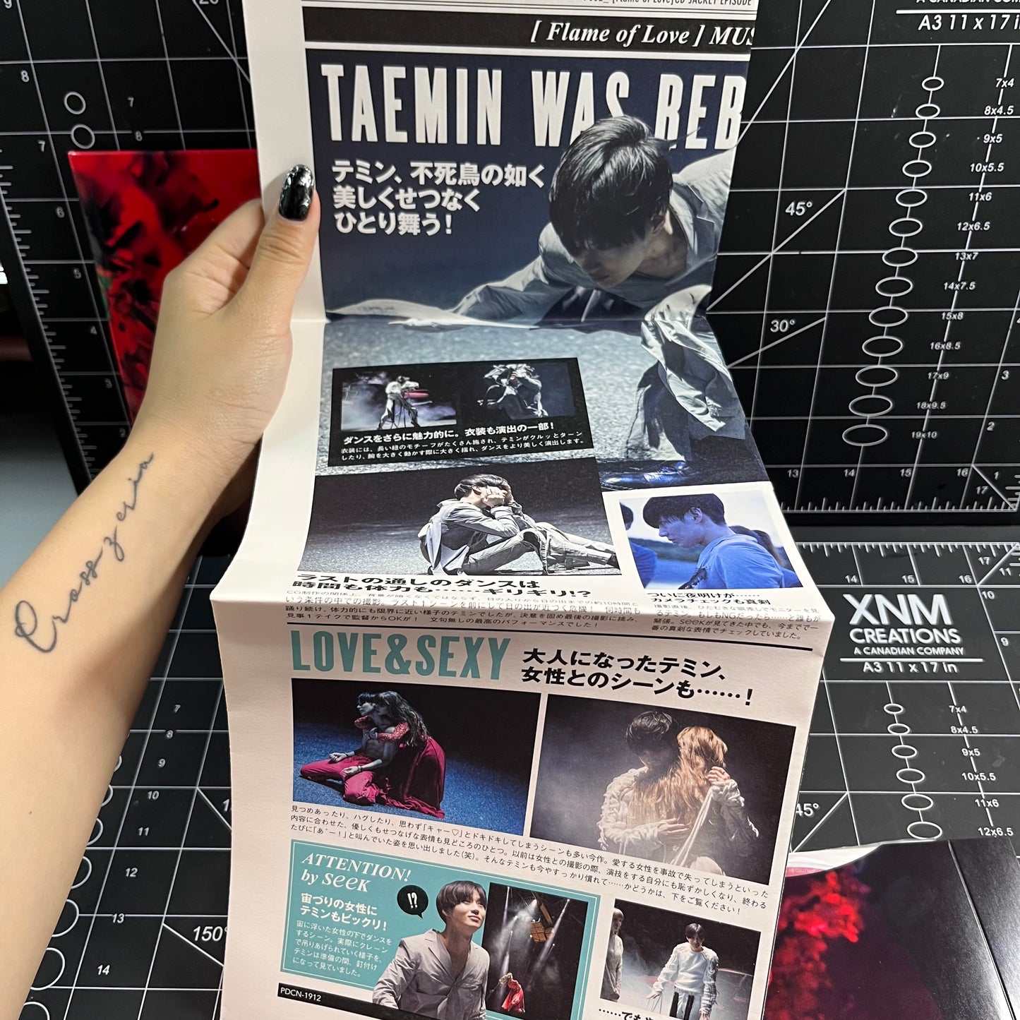 Taemin The 2nd Mini Japanese Album Flame Of Love (FC Limited Edition)