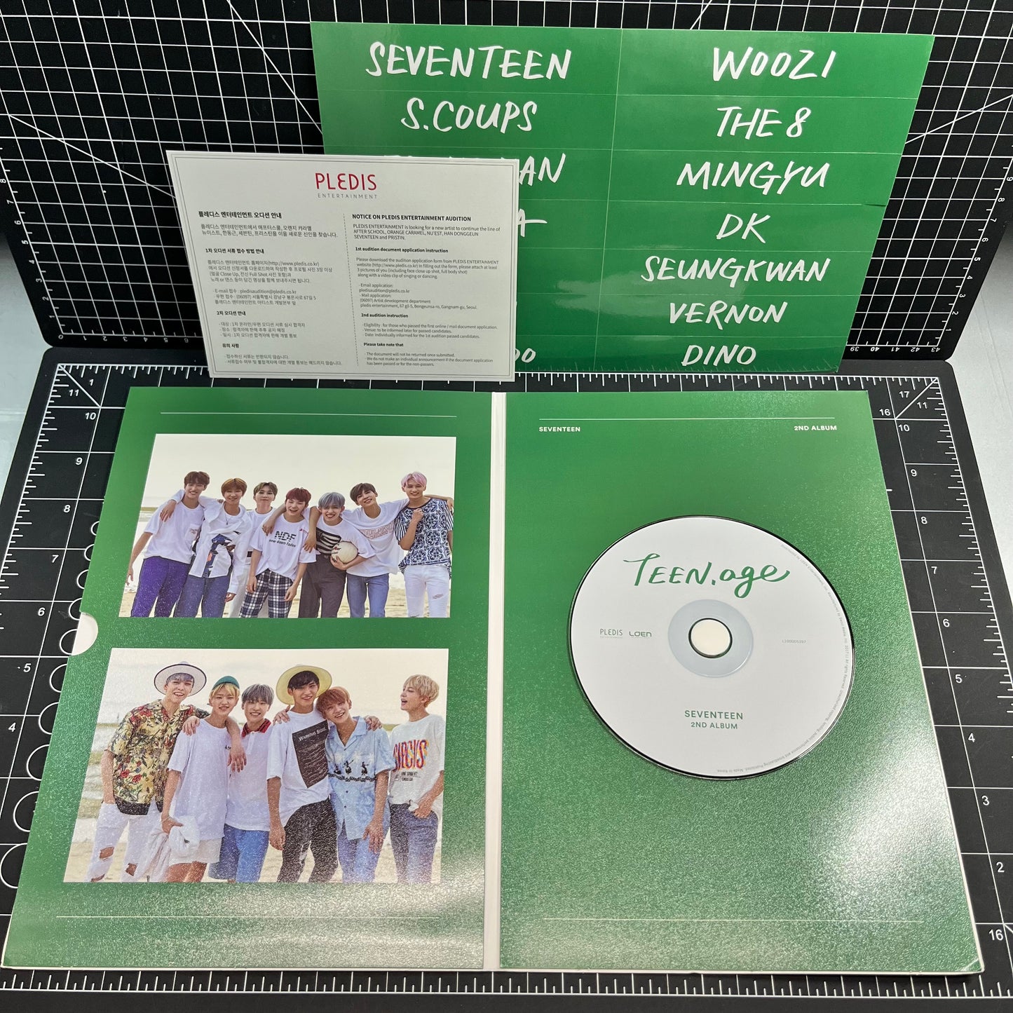 SEVENTEEN The 2nd Album Teen, Age (Green Ver.) - No Photocard