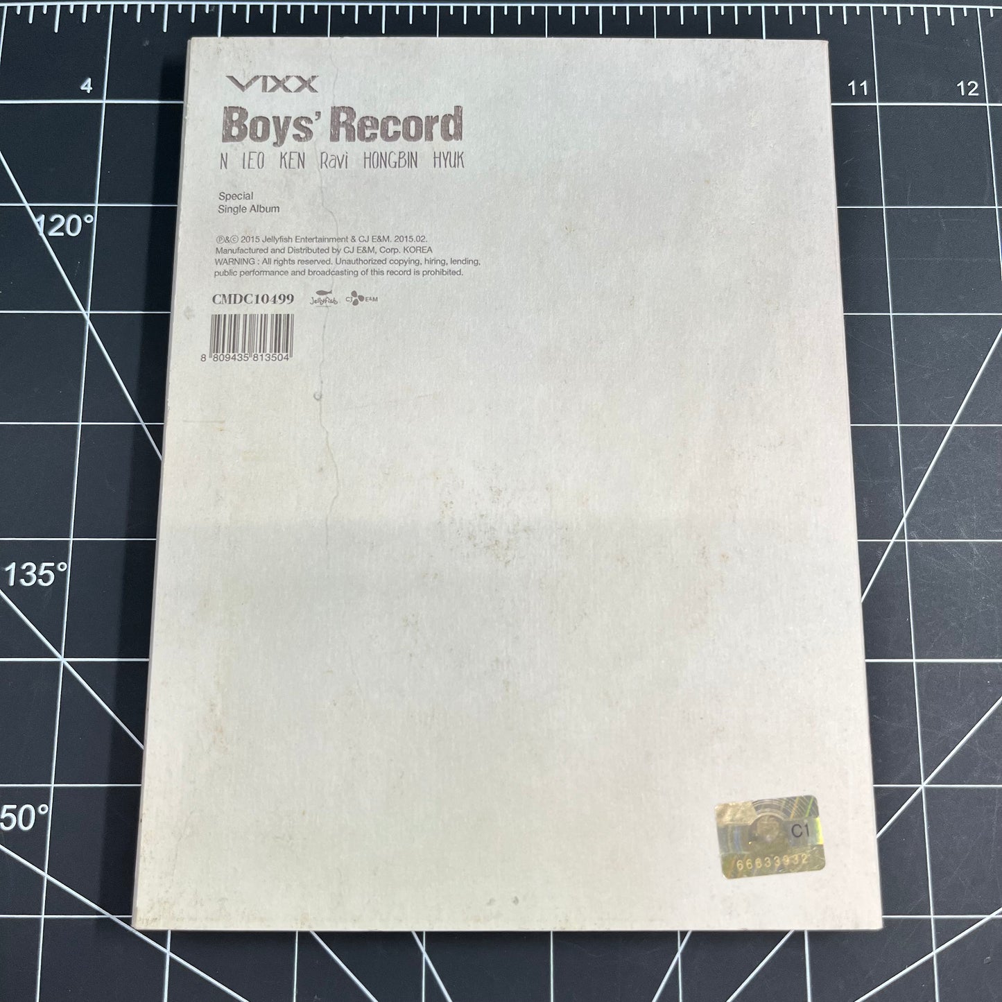 VIXX Boy's Record Special Single Album - No Photocard