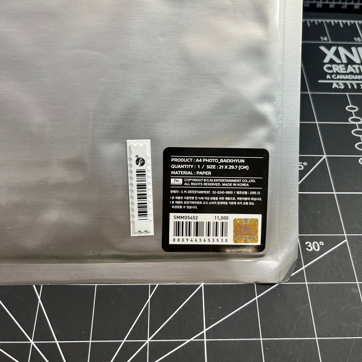 EXO Sing For You SMTOWN Coex Artium Official Merchandise - A4 Baekhyun Photo