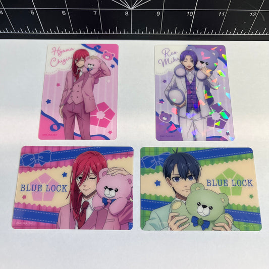 BLUE LOCK Clear Trading Cards Teddy Bear Theme