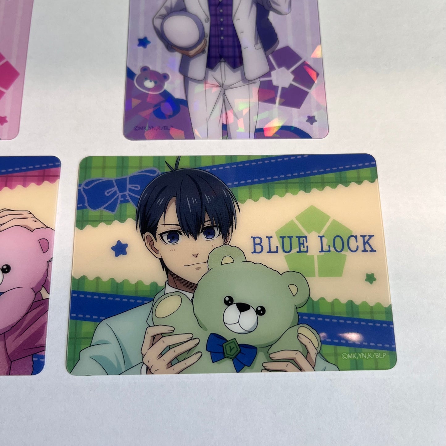 BLUE LOCK Clear Trading Cards Teddy Bear Theme
