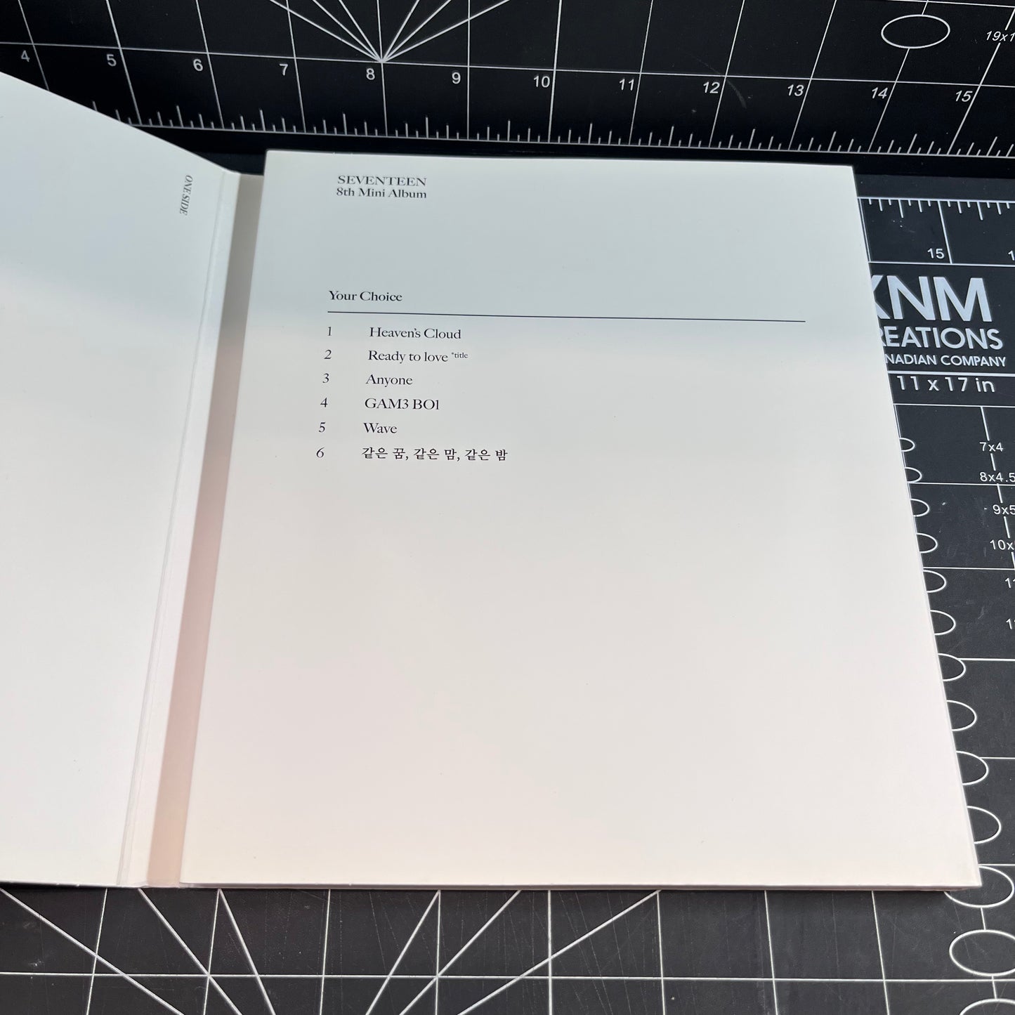 SEVENTEEN The 8th Mini Album Your Choice (One Side Ver.) - No Inclusions