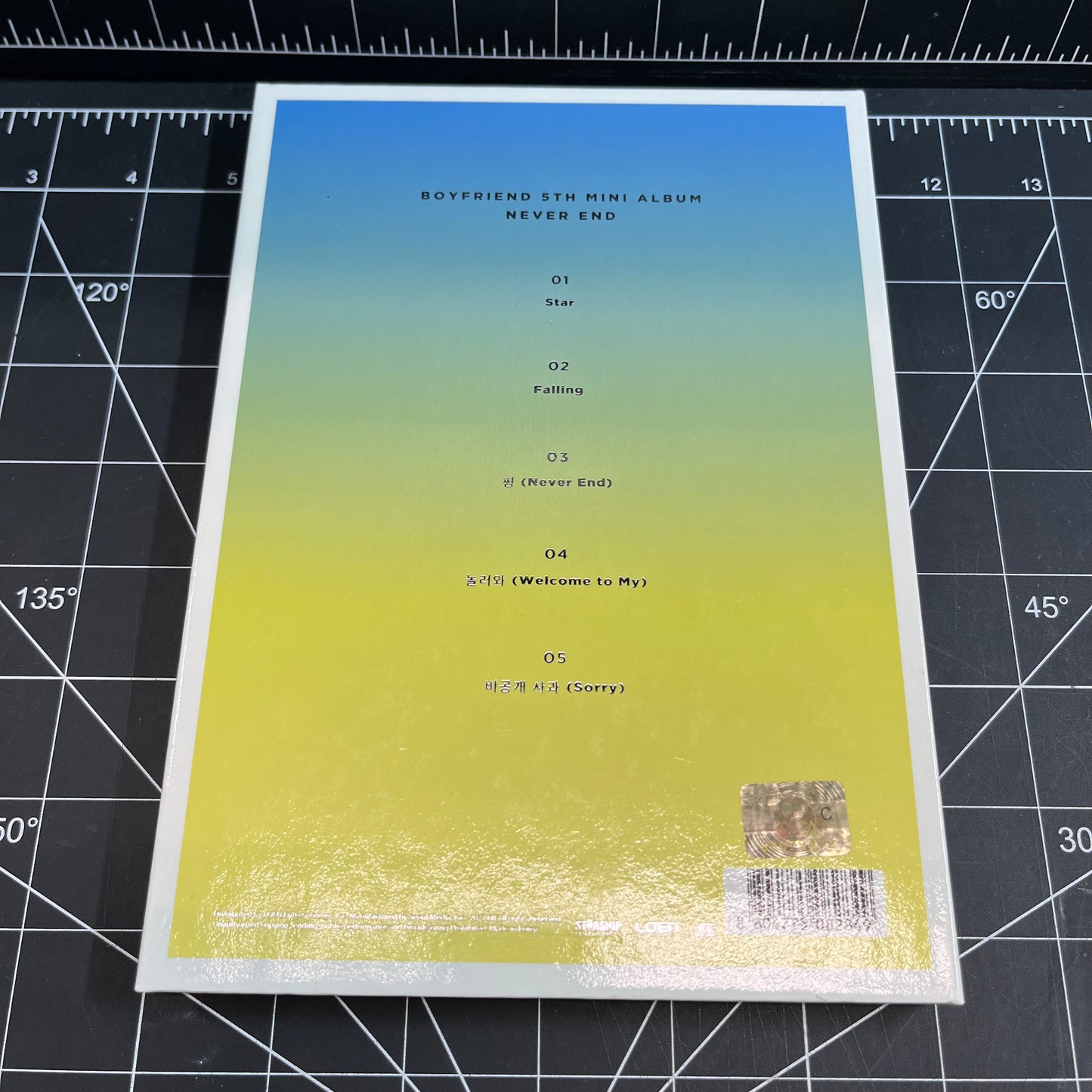 BOYFRIEND The 5th Mini Album NEVER END (Day Version) - No Photocard