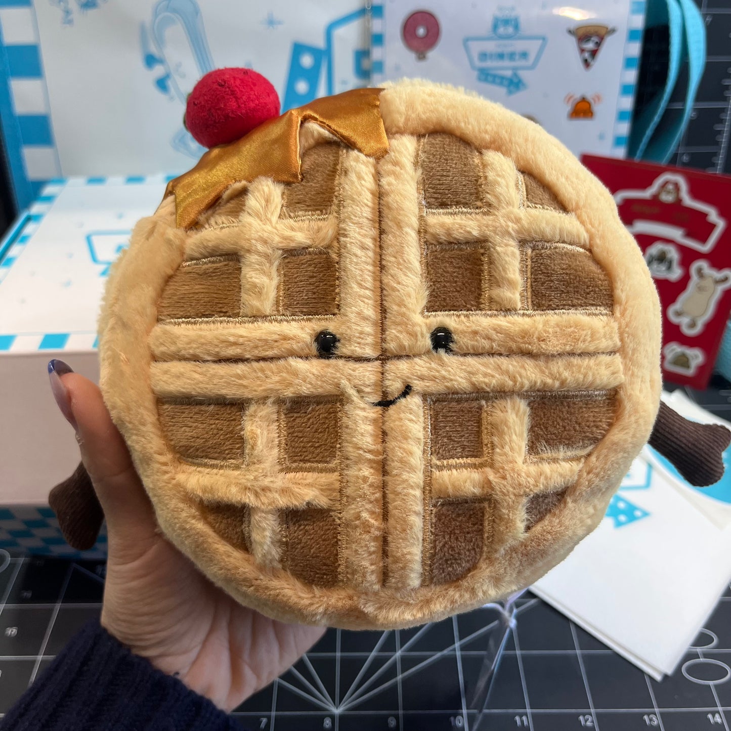 Jellycat Amusable NYC Diner Exclusive Rene Waffle