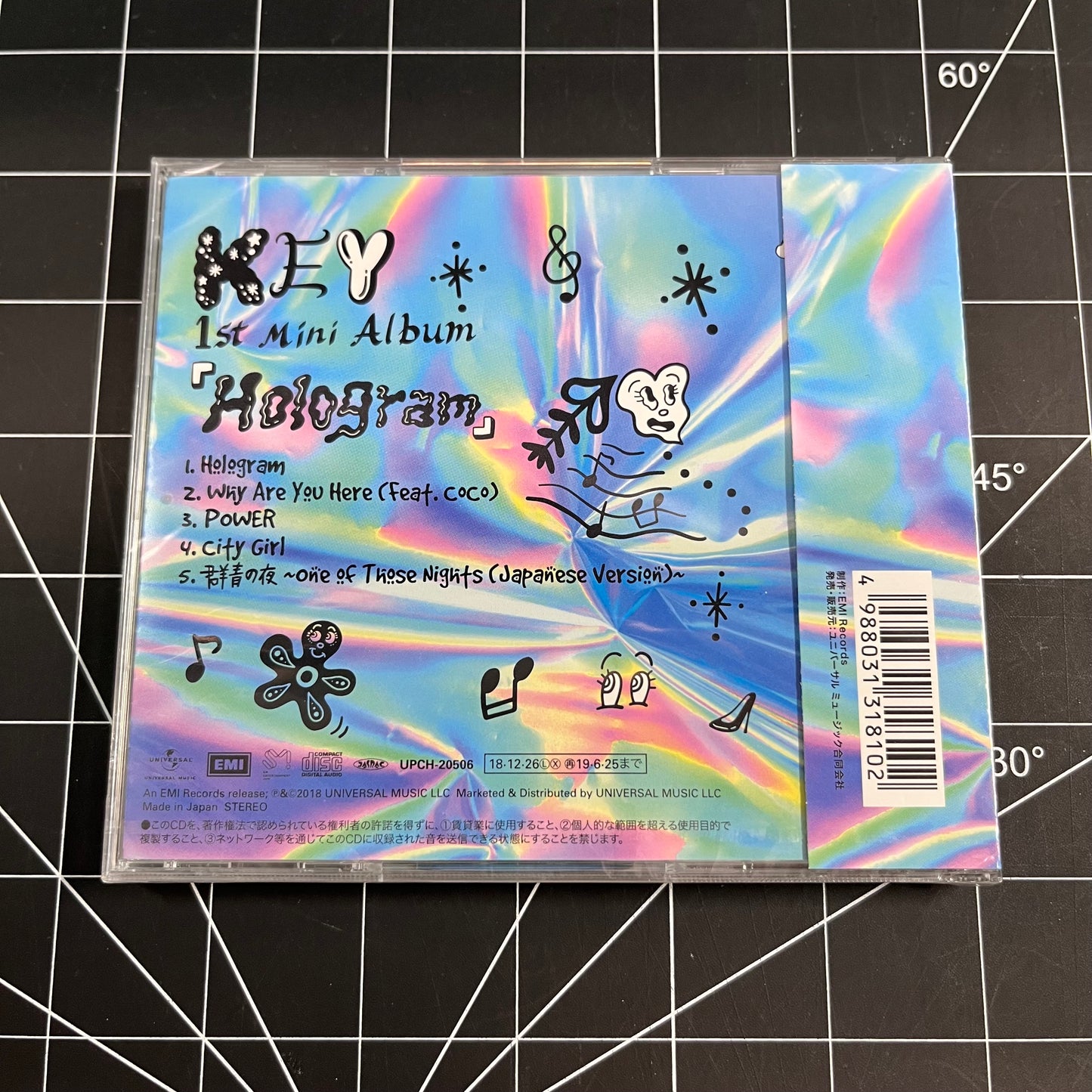 Key The 1st Mini Japanese Album HOLOGRAM (Regular Edition)