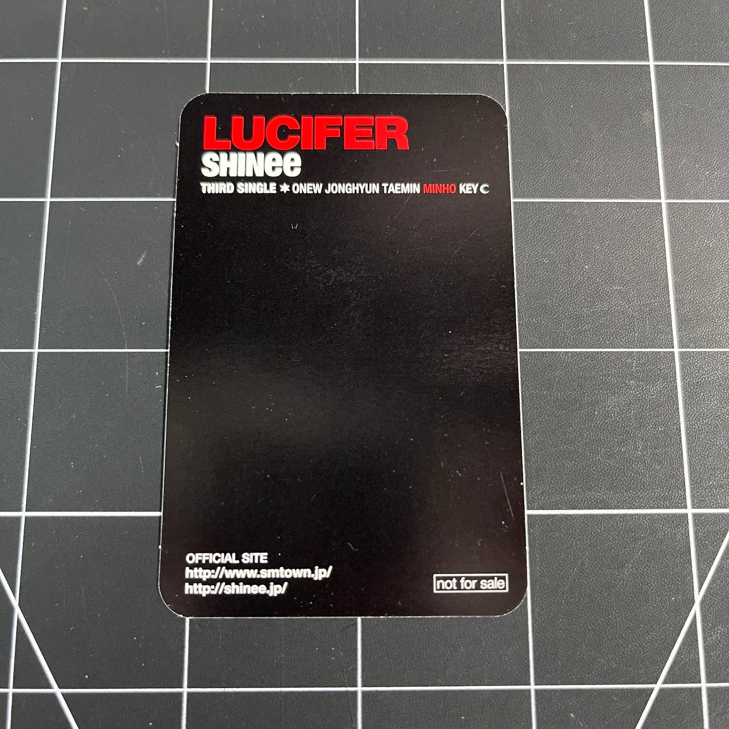 SHINee Japan Album LUCIFER - Minho Photocard