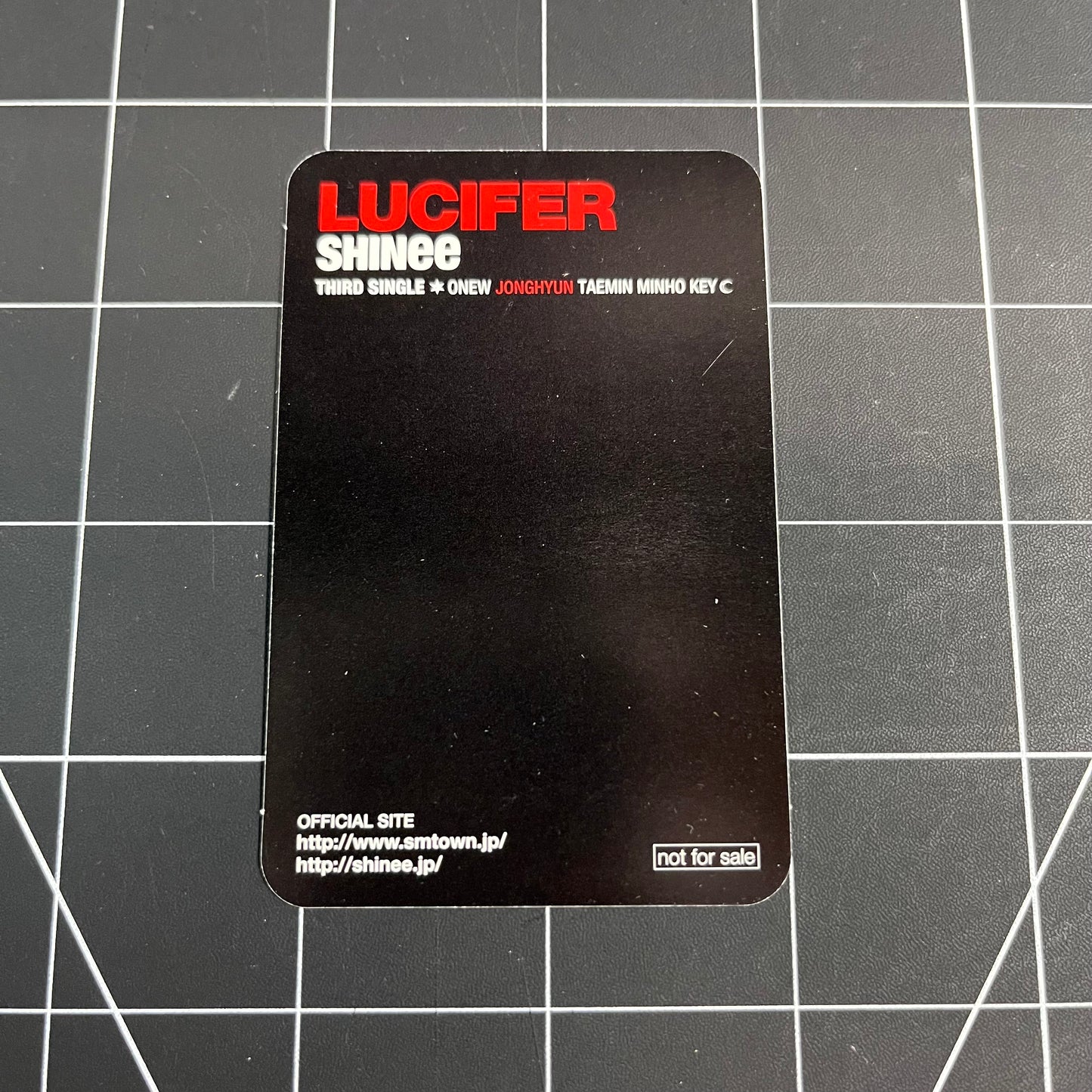 SHINee Japan Album LUCIFER - Jong Hyun Photocard