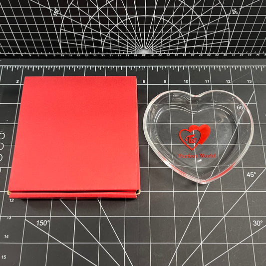 TWICE Perfect World Glass Heart Shaped Tray (Official Merchandise)