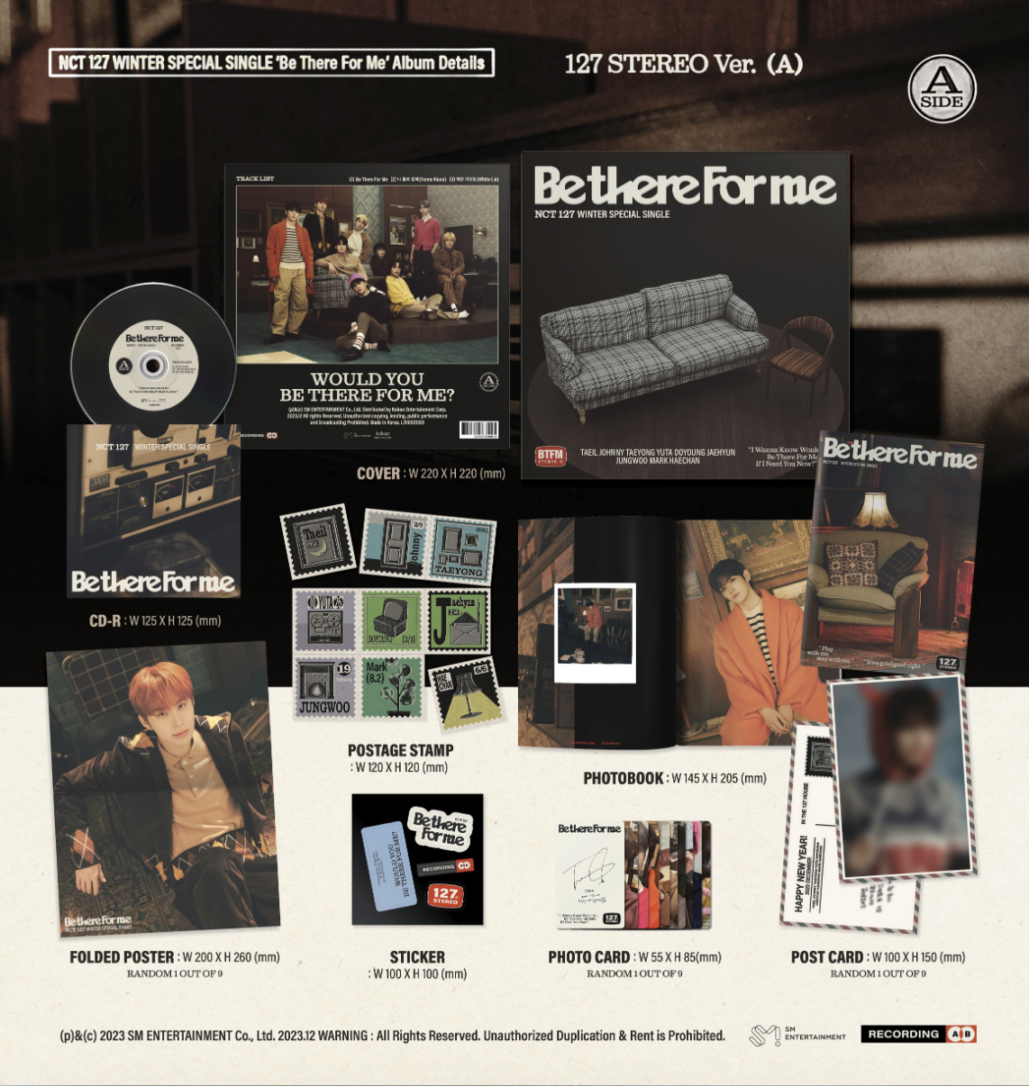 NCT 127 Winter Special Single 'Be There For Me' (Version A)