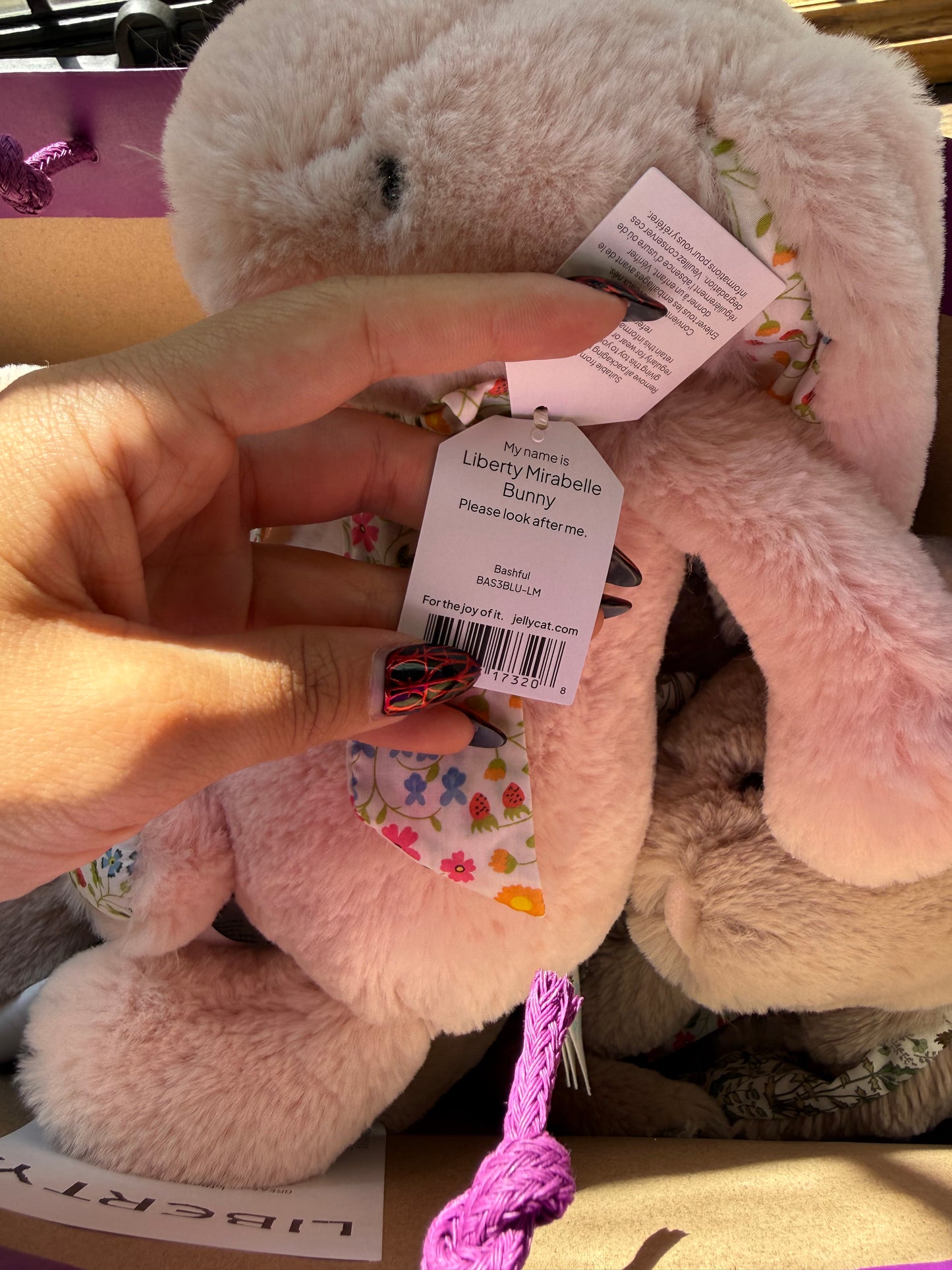 Jellycat x Liberty UK Exclusive Bunny (July 2026 Release) Liberty Mirabelle Bunny and Liberty Shepherdley Bunny