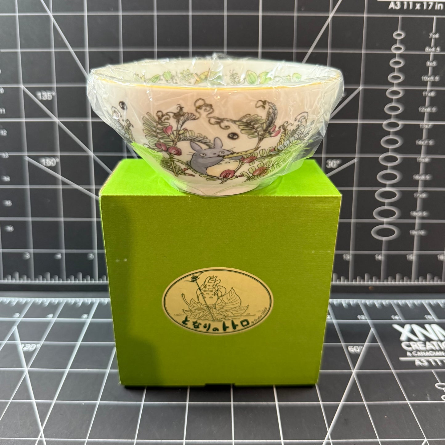 Studio Ghibili Noritake Bonechina My Neighbor Totoro Rice Bowl Totoro Cherries from Japan