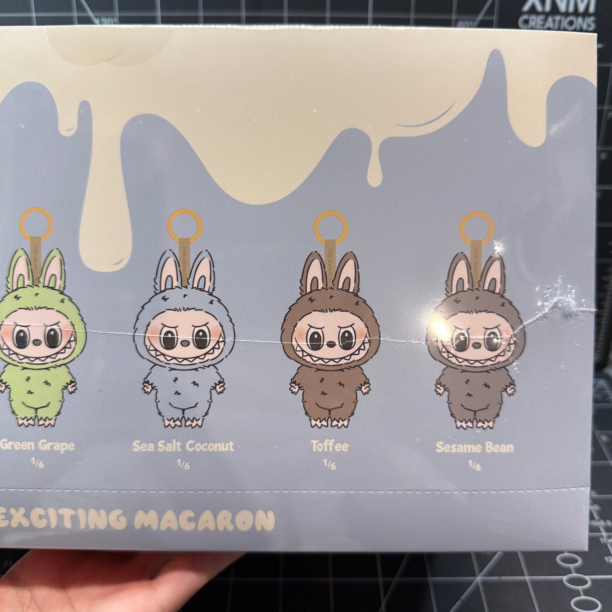 popmart the monsters macaron POP MART The Monsters Tasty Exciting Macaron Vinyl Plush Blind Box – BLXCK K-Pop Store