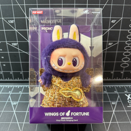 POP MART LABUBU × PRONOUNCE - WINGS OF FORTUNE Vinyl Plush Hanging Card