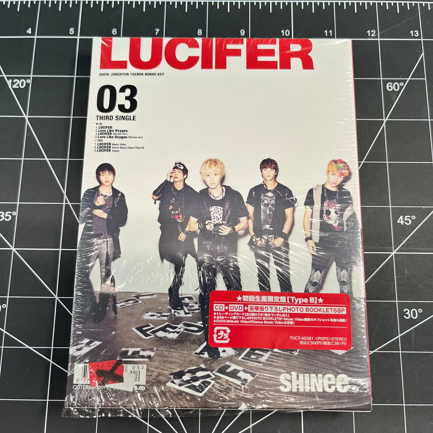 SHINee LUCIFER 03 Third Japan Single Type B - Photobook & Twintray (CD & DVD)