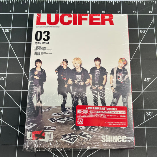 SHINee LUCIFER 03 Third Japan Single Type B - Photobook & Twintray (CD & DVD)