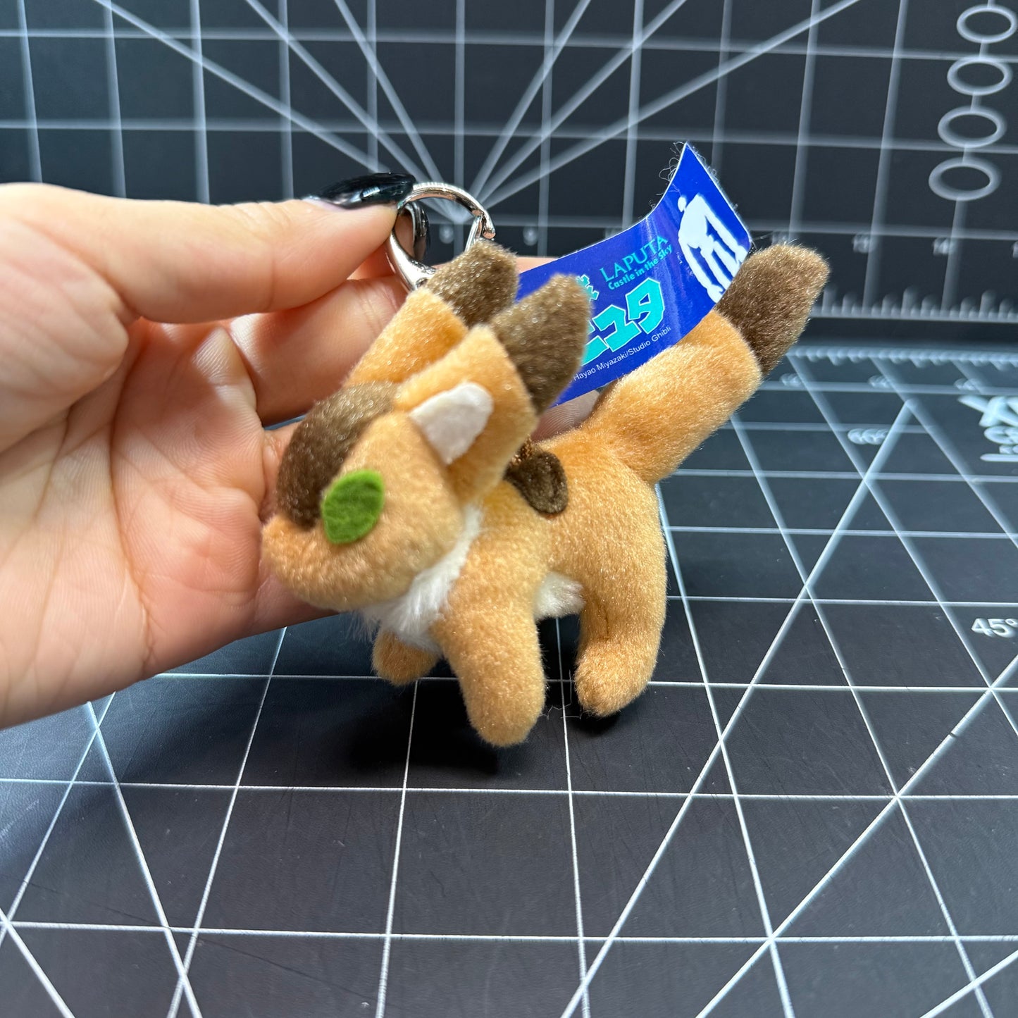 Studio Ghibili Laputa Castle in the Sky Fluffy Teto Fox Squirrel Keychain