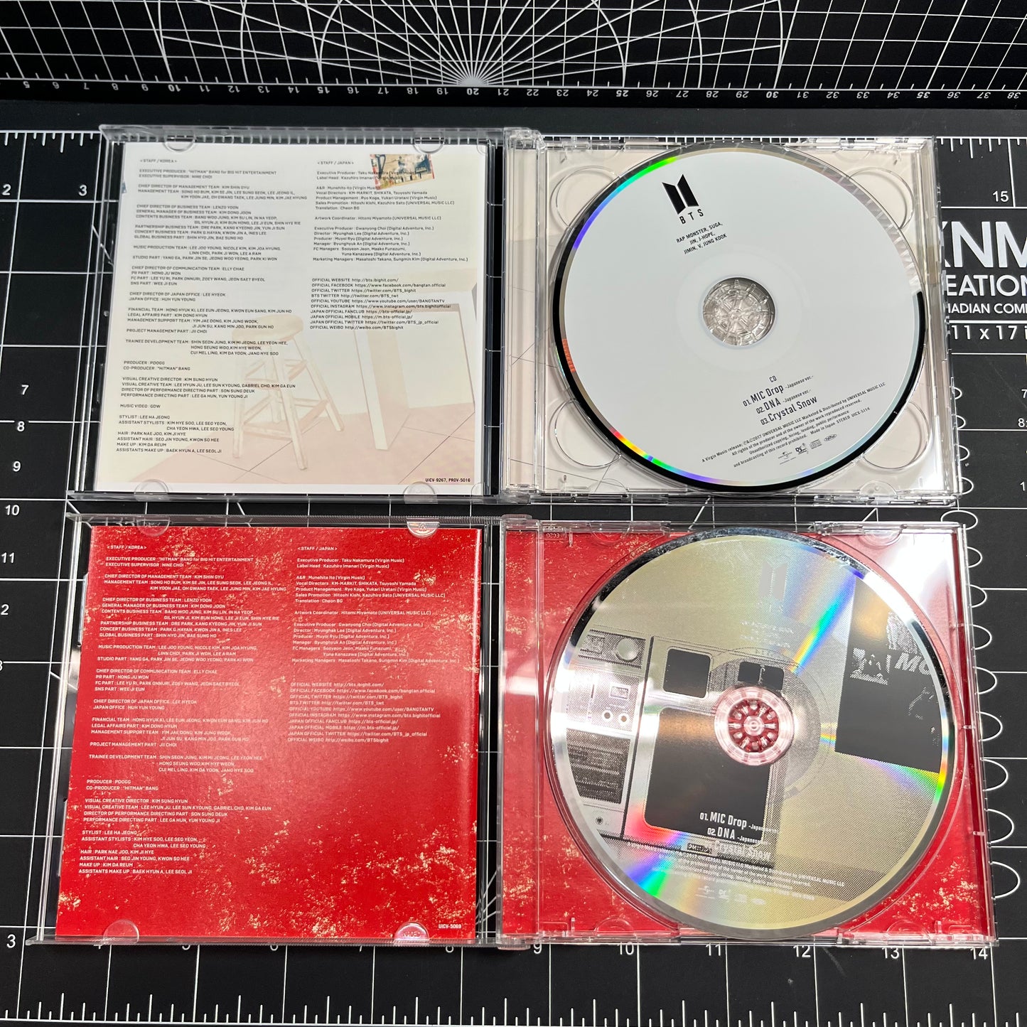 BTS MIC Drop/DNA/Crystal Snow Japan CD Limited Edition Set of 4