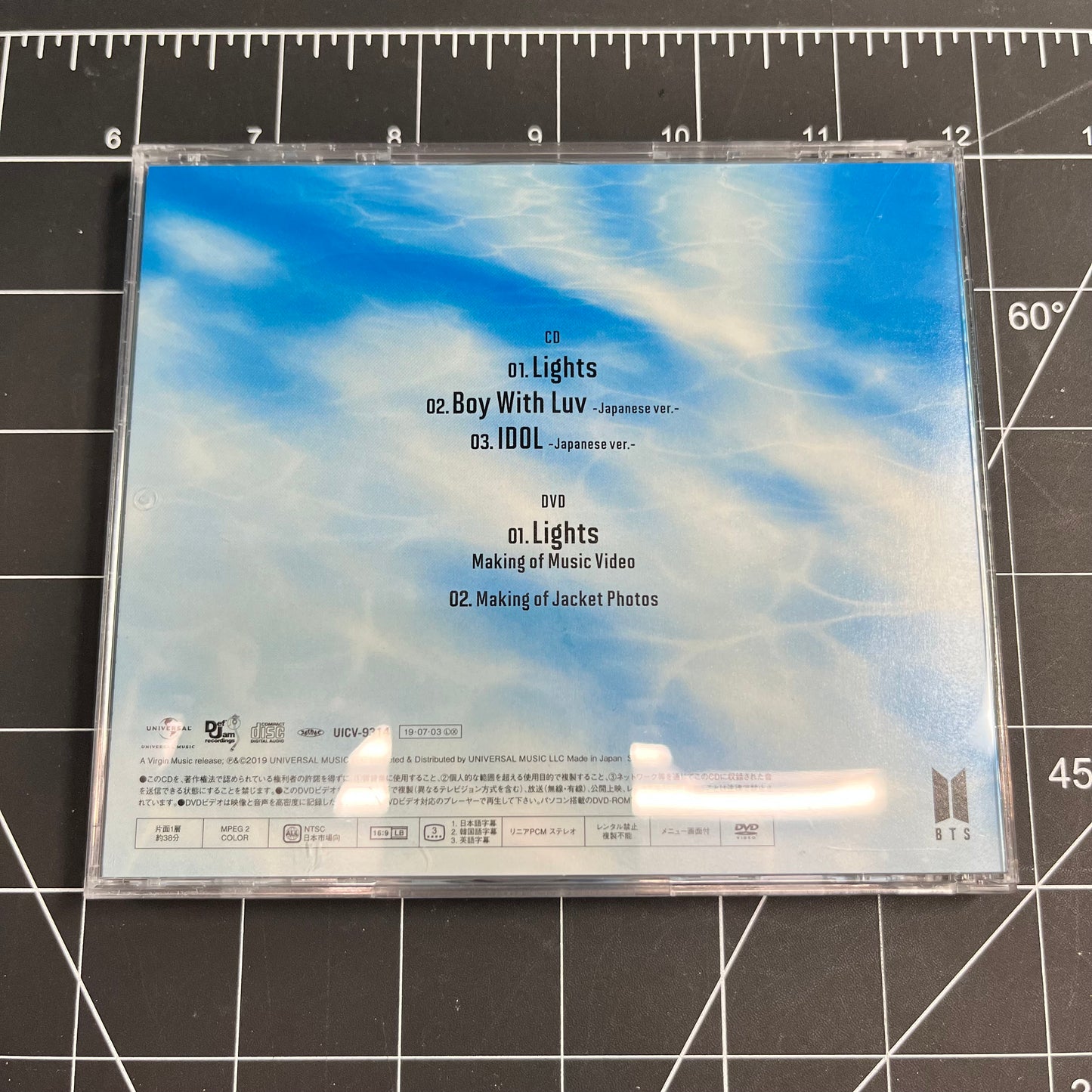 BTS Lights/Boy With Luv Japan CD & DVD