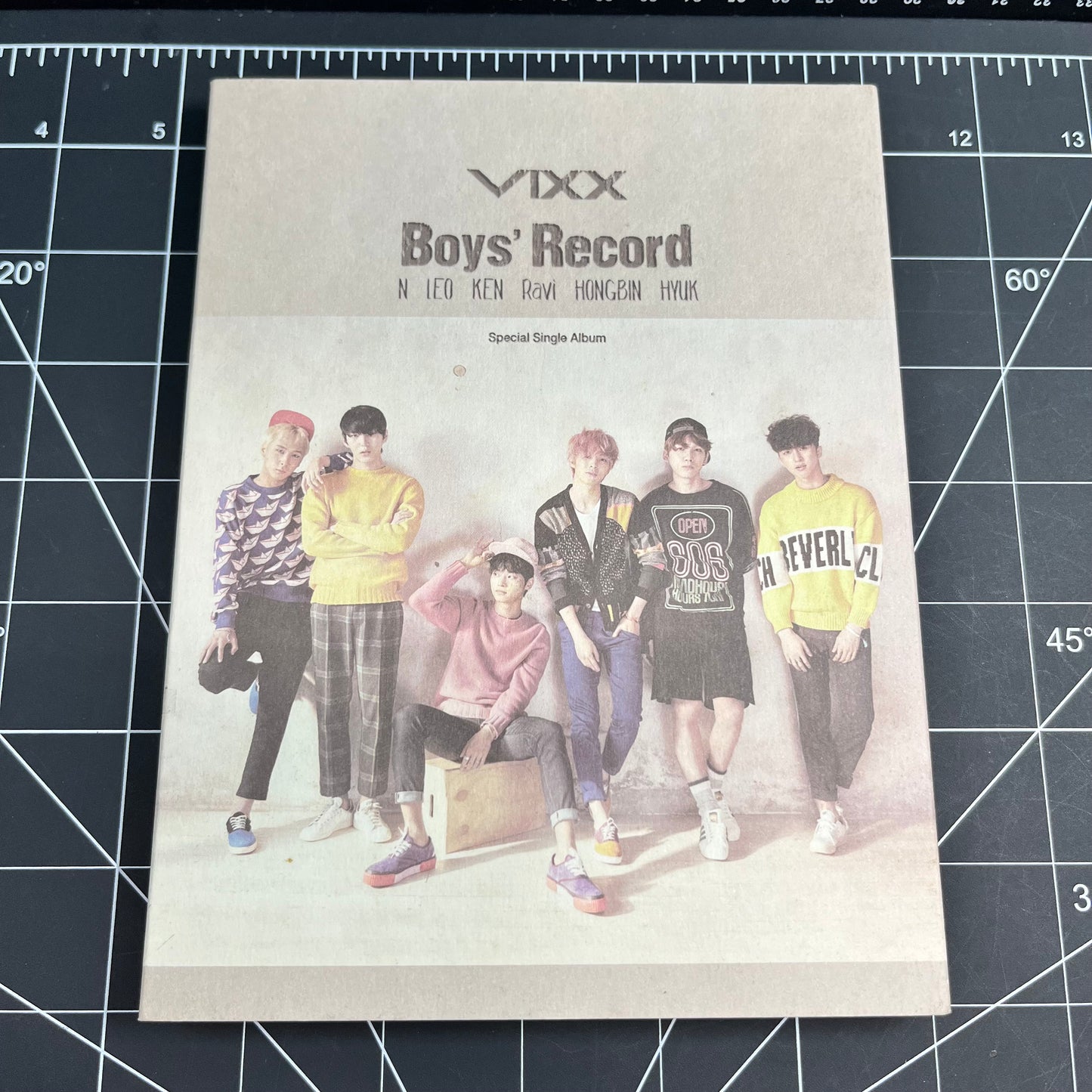 VIXX Boy's Record Special Single Album - No Photocard