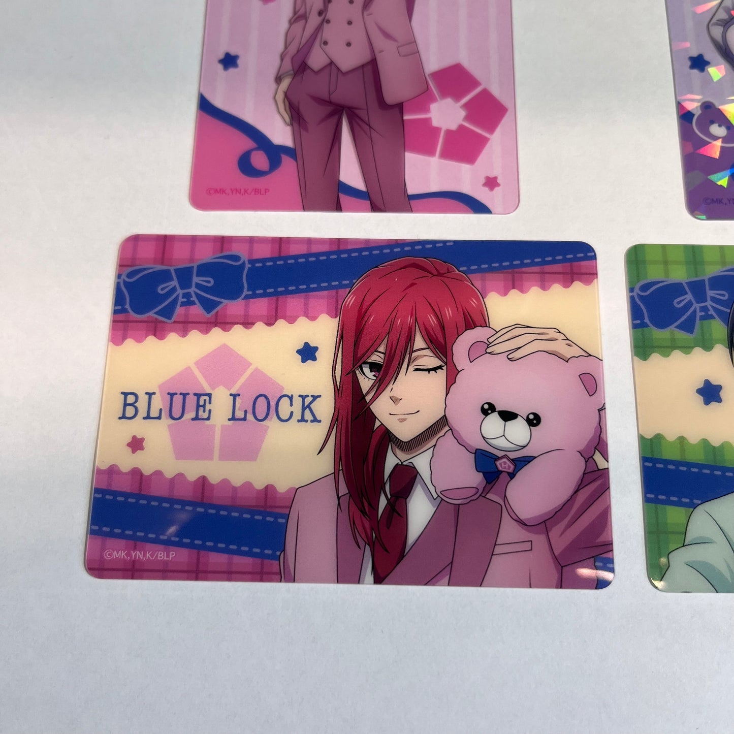 BLUE LOCK Clear Trading Cards Teddy Bear Theme