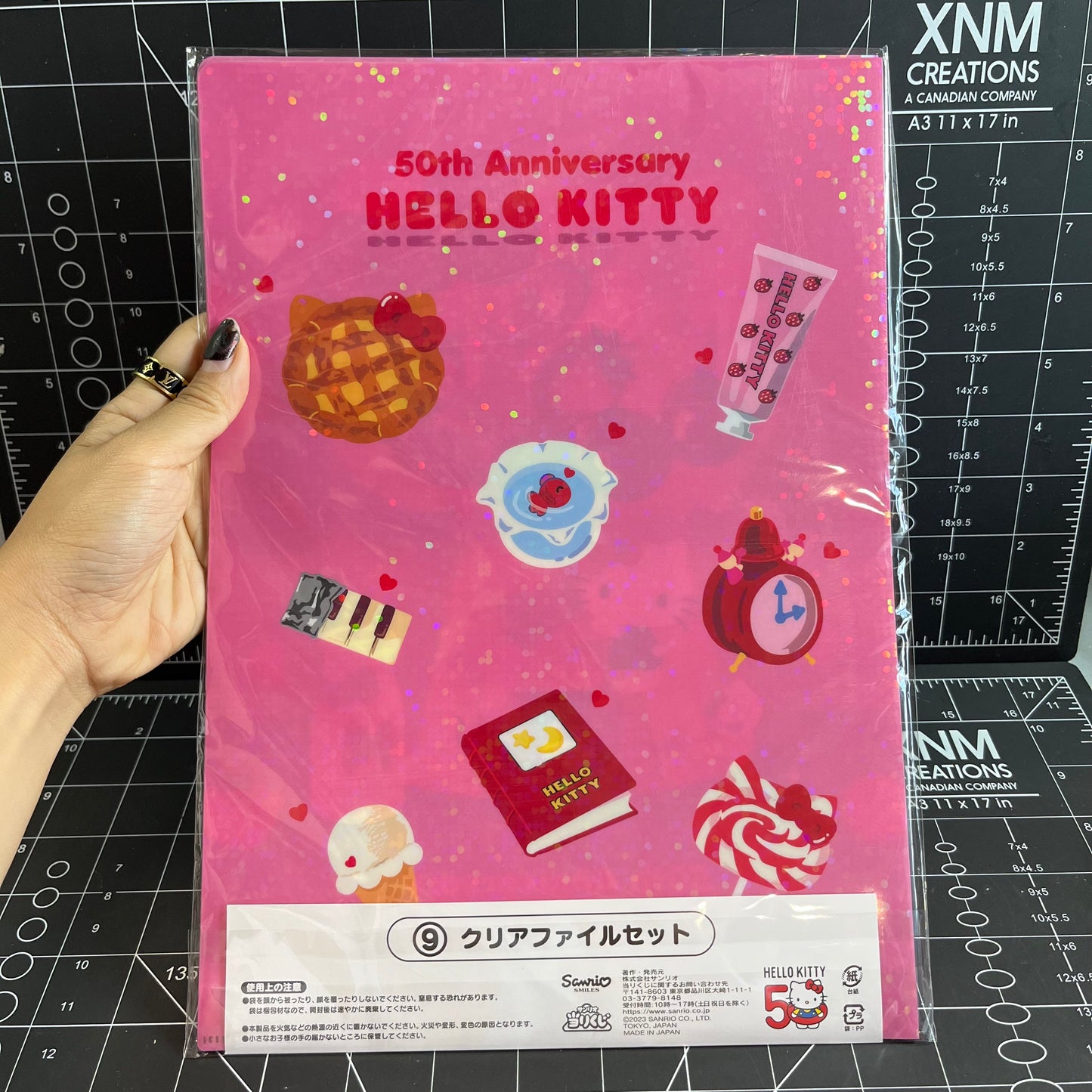 Sanrio Helly Kitty 50th Anniversary Kuji Prize A4 File Set of 4 Designs