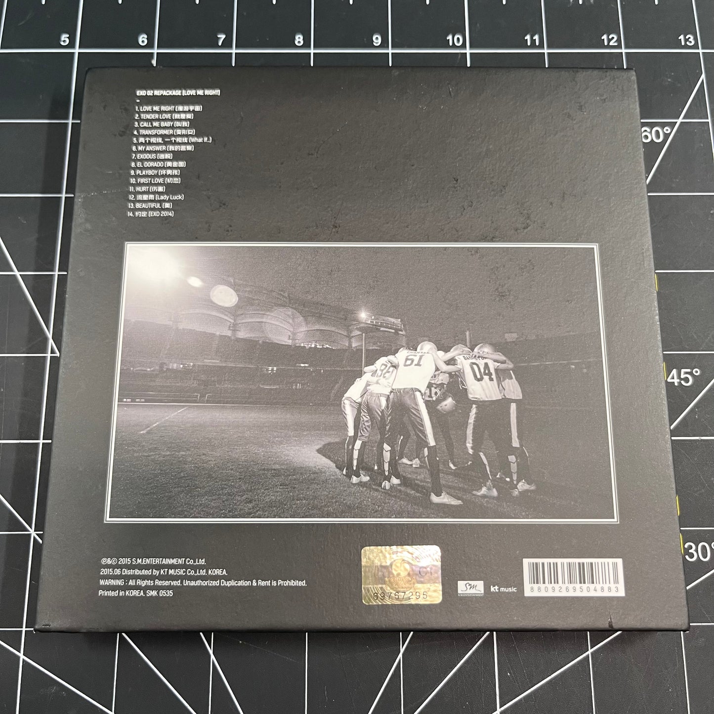 EXO The 2nd Repackage Album Love Me Right (Chinese Version) - No Photocard