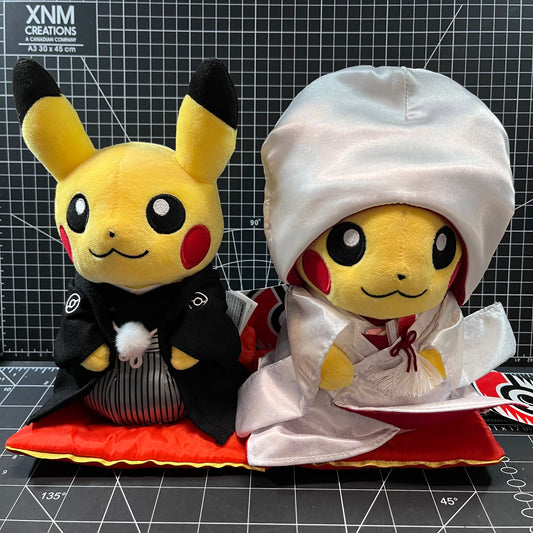 Pikachu Plush Toy Kimono Wedding Male & Female from Pokemon Centre
