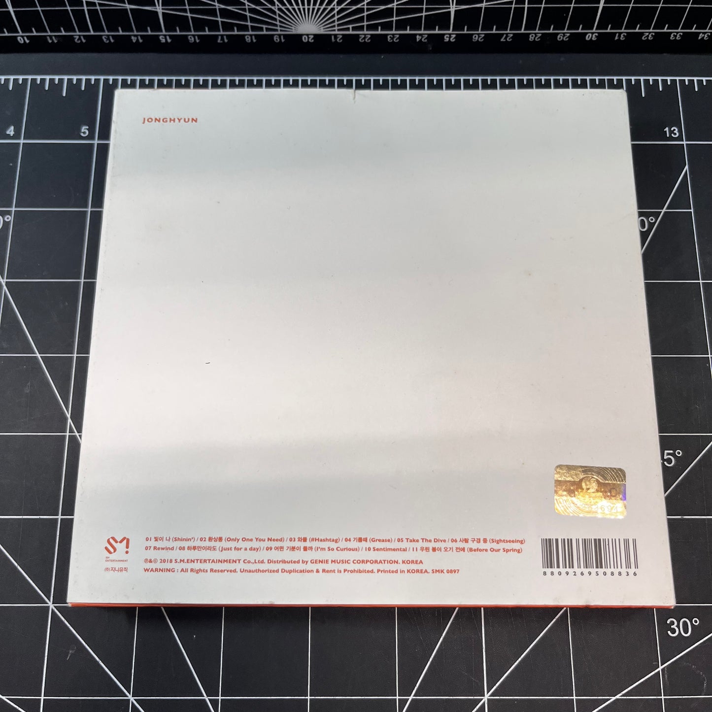 Jonghyun (SHINee) Solo Album Poet Artist - No Photocard