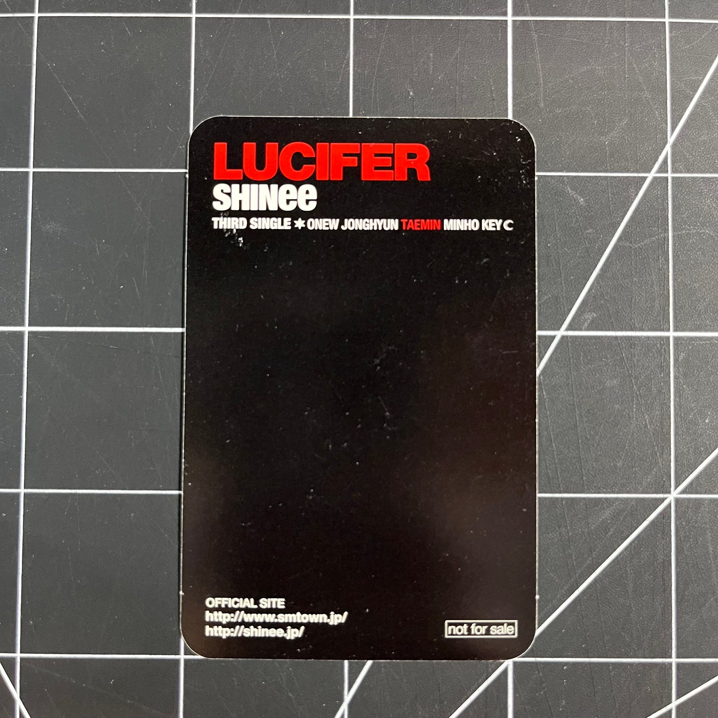 SHINee Japan Album LUCIFER - Taemin Photocard