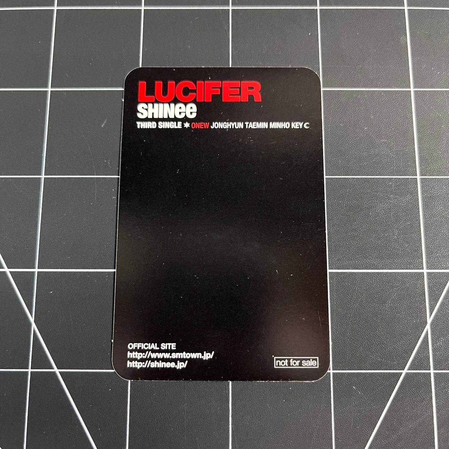 SHINee Japan Album LUCIFER - Onew Photocard