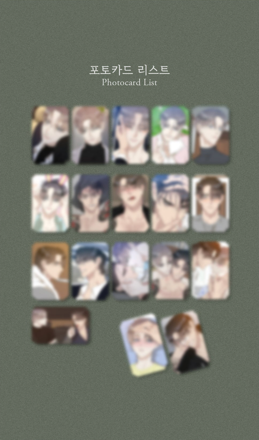 Lezhin Miscreants and Mayhem Collection Photo Cards (Paris Pick-Up Order)
