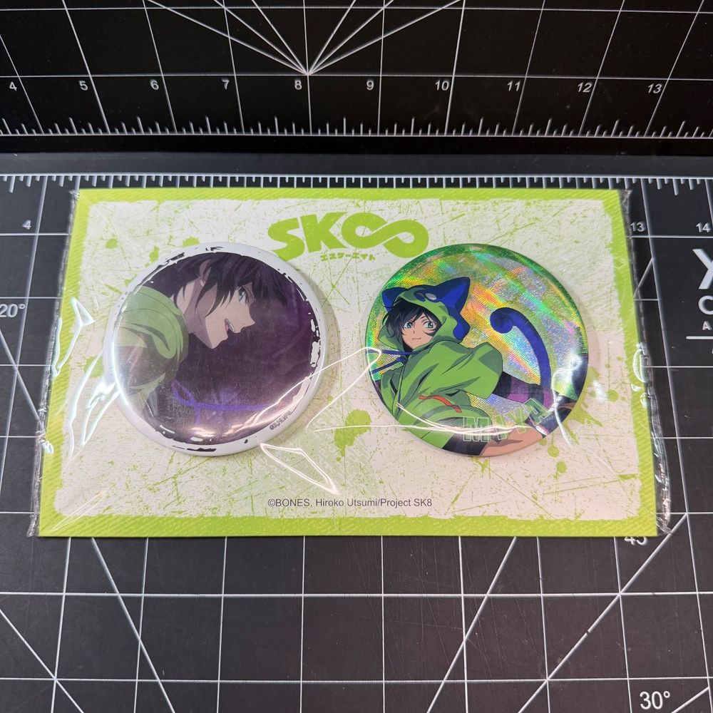 SK8 The Infinity Miya Chinen Official Can Badge Pin Set of 2