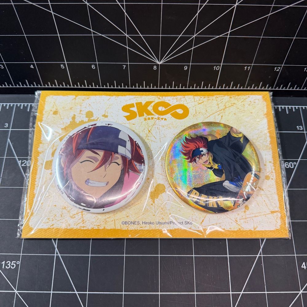 SK8 The Infinity  Reki Official Can Badge Pin Set of 2