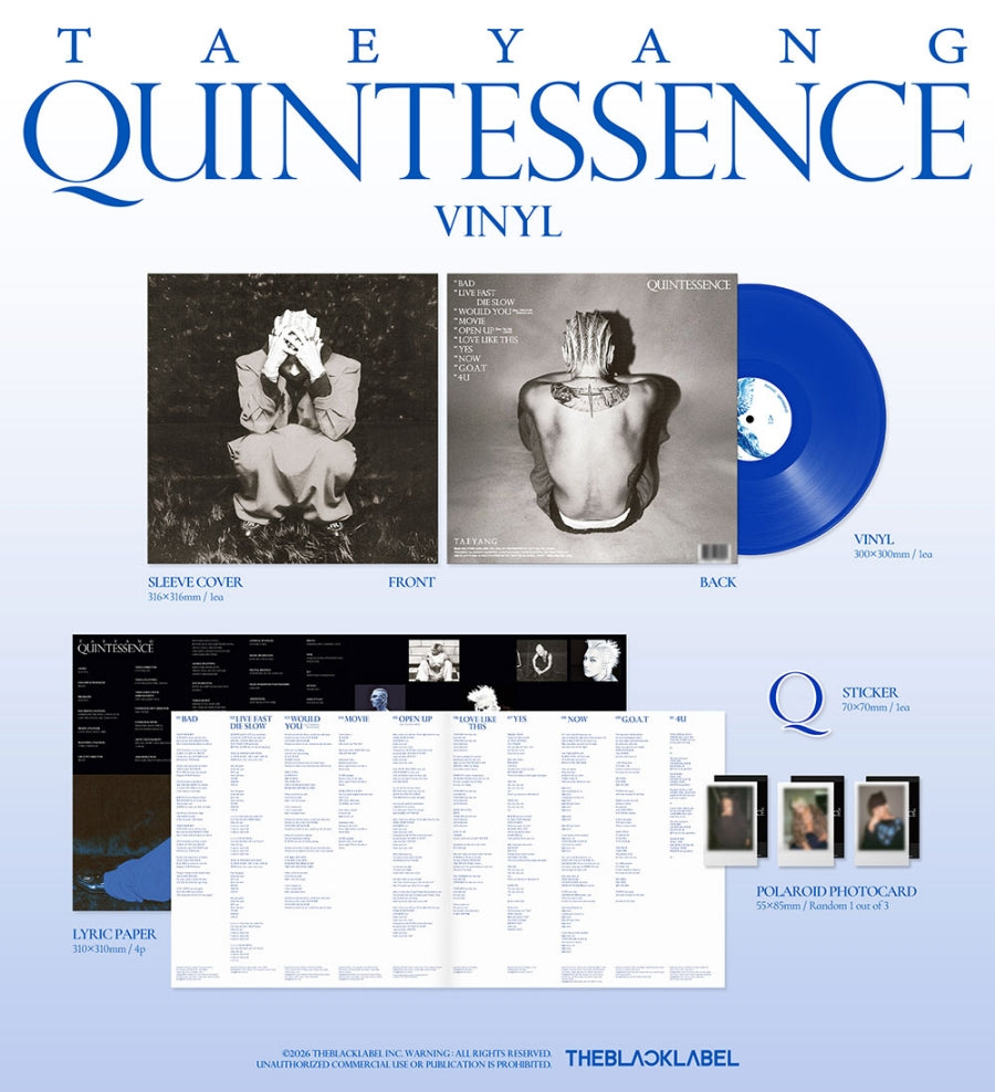 (BIGBANG) TAEYANG - [QUINTESSENCE] (VINYL)
